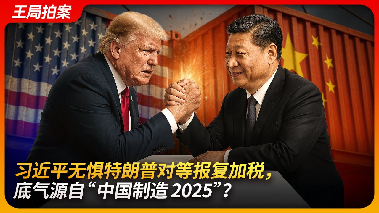 习近平无惧特朗普对等报复加税，底气源自“中国制造2025”？｜特朗普｜习近平｜贸易战｜中国制造｜鲁比奥｜王局拍案20250408