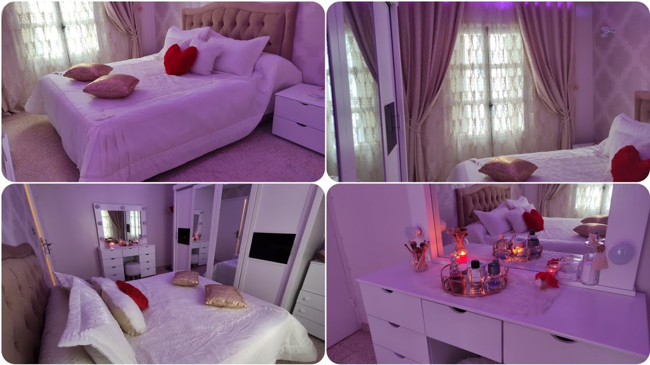 جولة خفيفة في غرفتي ✨💕ديكور غرفة بيضاءجاوبت على اسئلتكم و حاولت نمدلكم كامل النصائح#ديكور #غرف_النوم