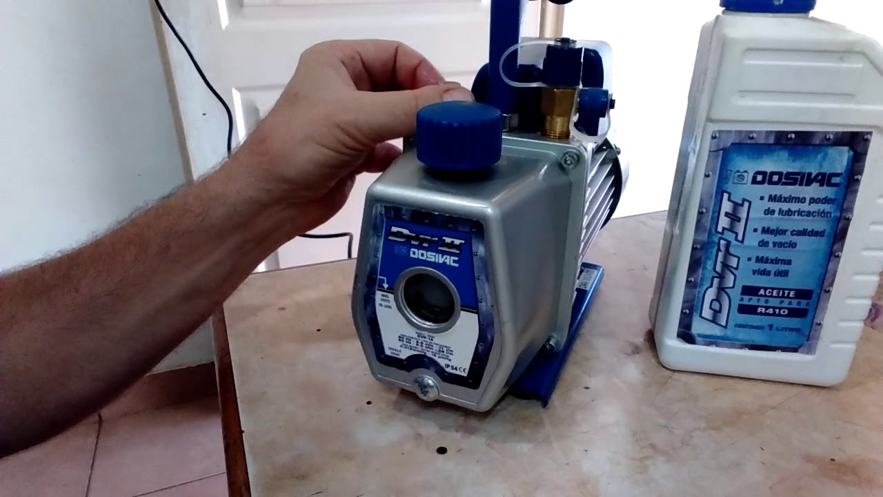 Cómo se hace? Cambio de aceite bomba de vacío Dosicac II