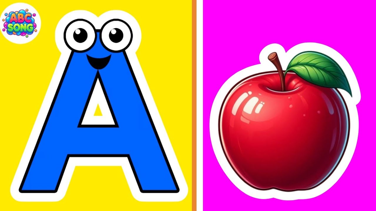 A for Apple 🍎 सीखो | Hindi + English ABCD for kids | A for Apple 🍎 B for Ball ⚽ C for Cat 🐱 