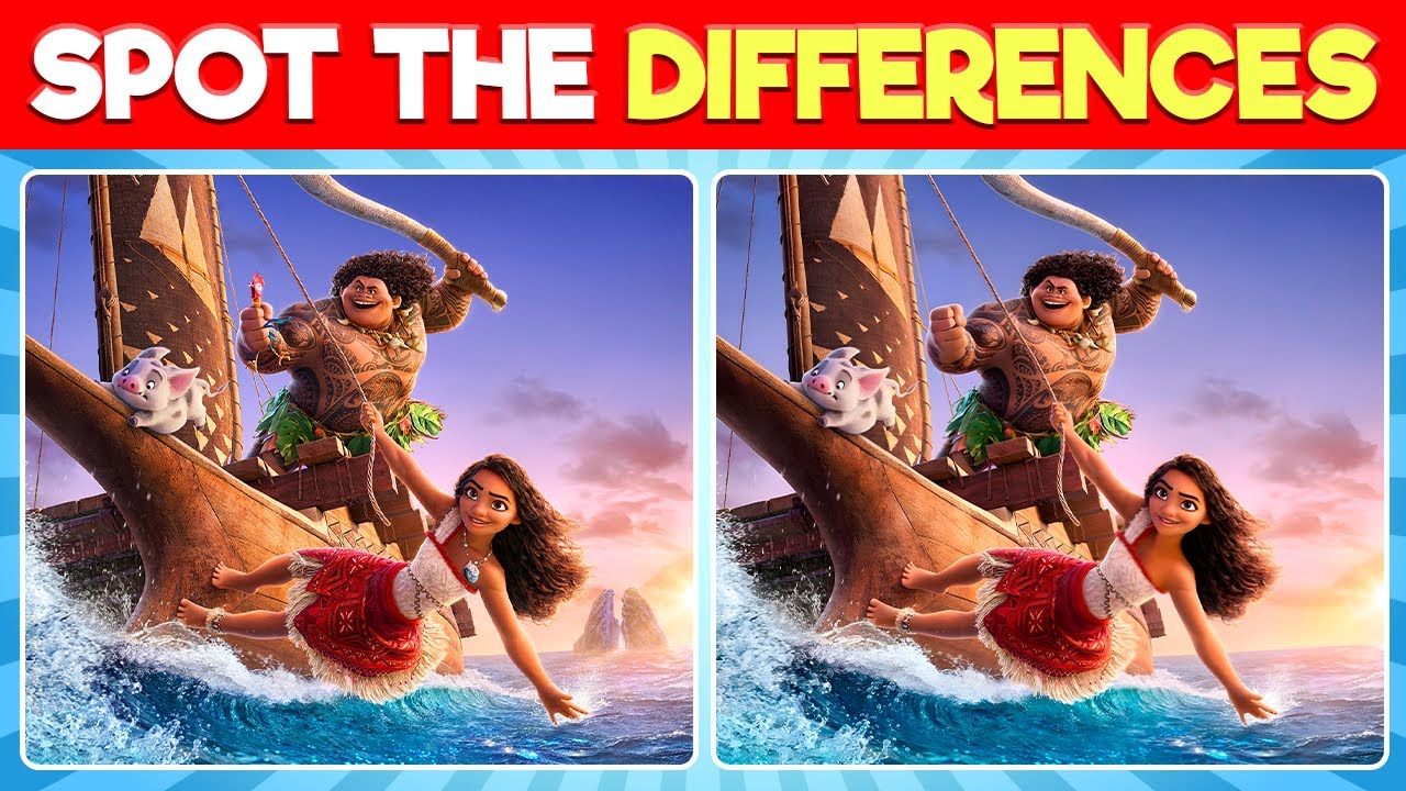 Spot the Differences Moana 2
