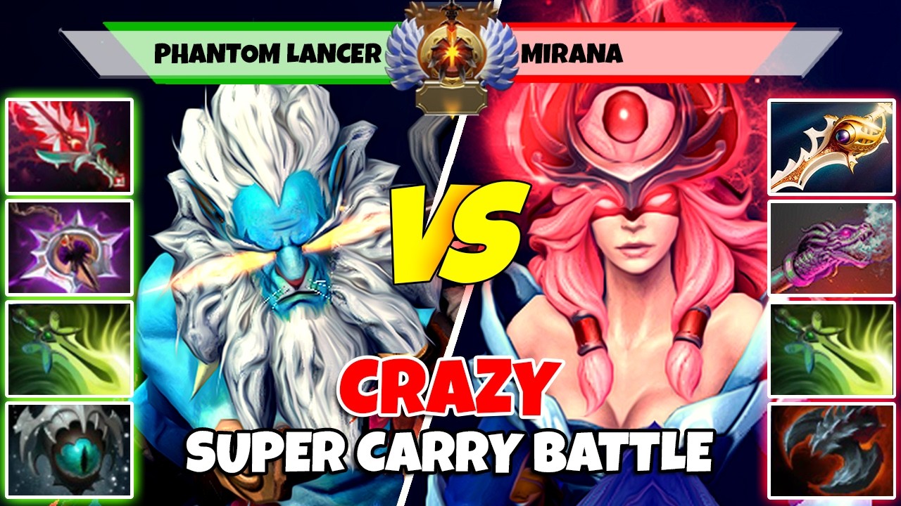 PHANTOM LANCER (Carry) vs MIRANA (Carry) - Epic Battle Of Divine Rank Dota 2 Players - Z Dota 2