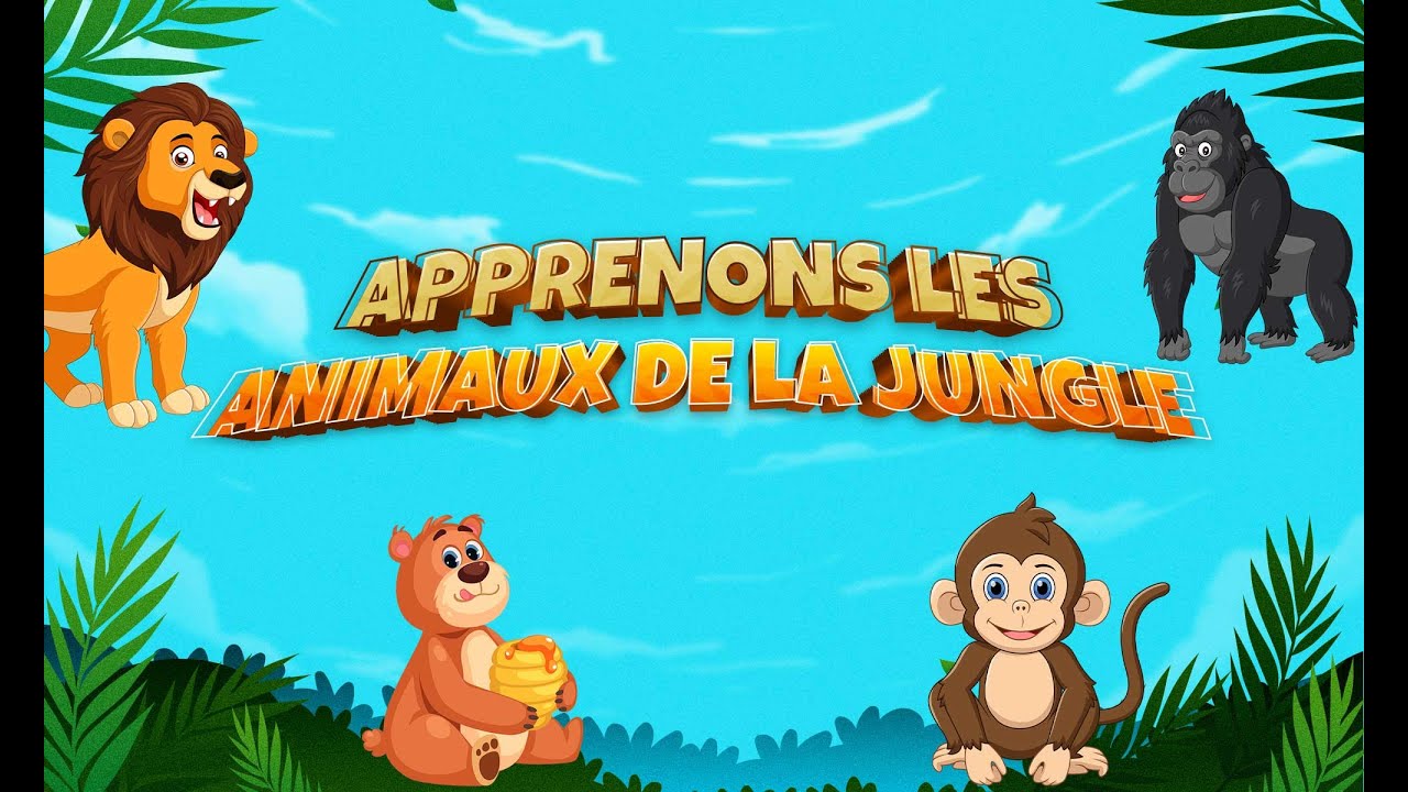 Apprendre les animaux de la jungle | Explorez et apprenez avec d'adorables amis animaux