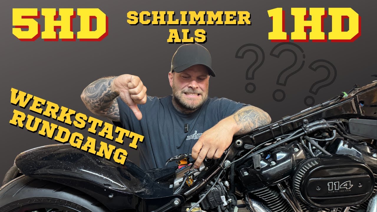 Werkstattrundgang#003 - Harley Davidson 5HD schlimmer als 1HD? Katastrophale Fat Boy