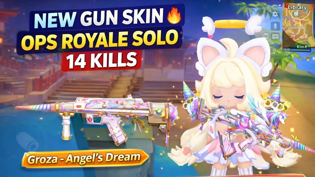 New Gun Skin 🔥 Ops Royale Solo | 14 Kills