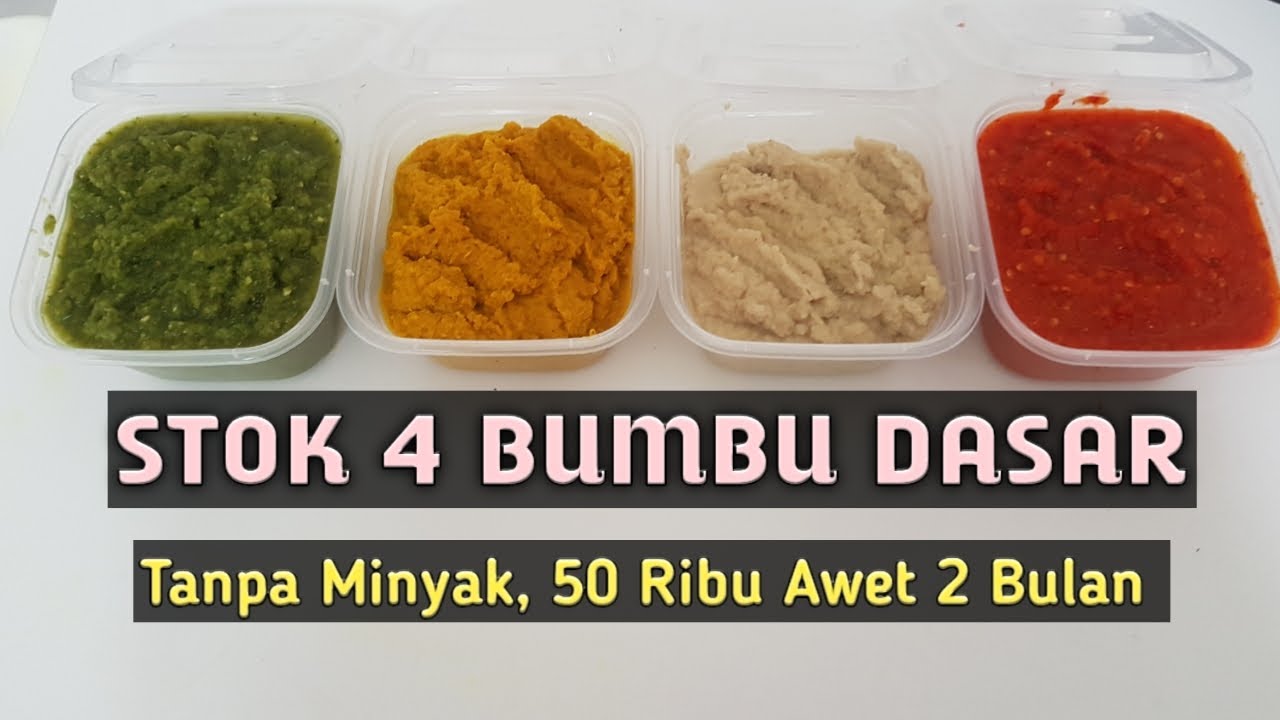 #Dapurku1 : STOK 4 BUMBU DASAR TANPA MINYAK (Rp50.000 awet sampai 2 bulan)