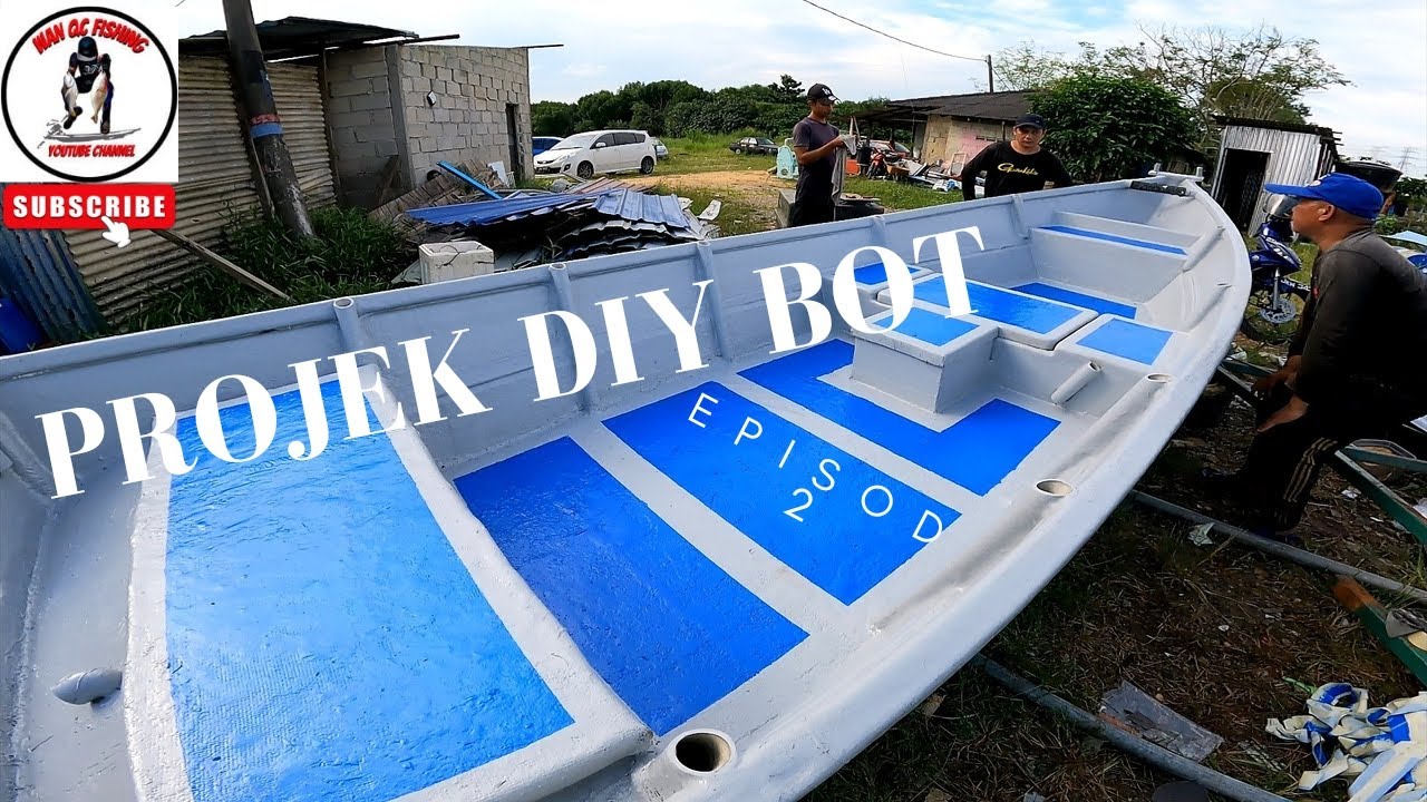 Vlog 126 - Cat Lantai Bot | Projek DiY Bot | Episod 2