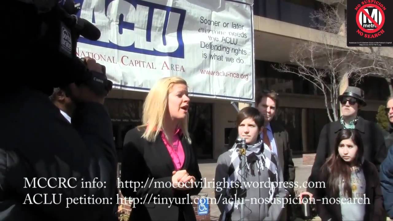 Statement by Samantha Holley (UDC Law School) at March 3 bag search opponent press conference