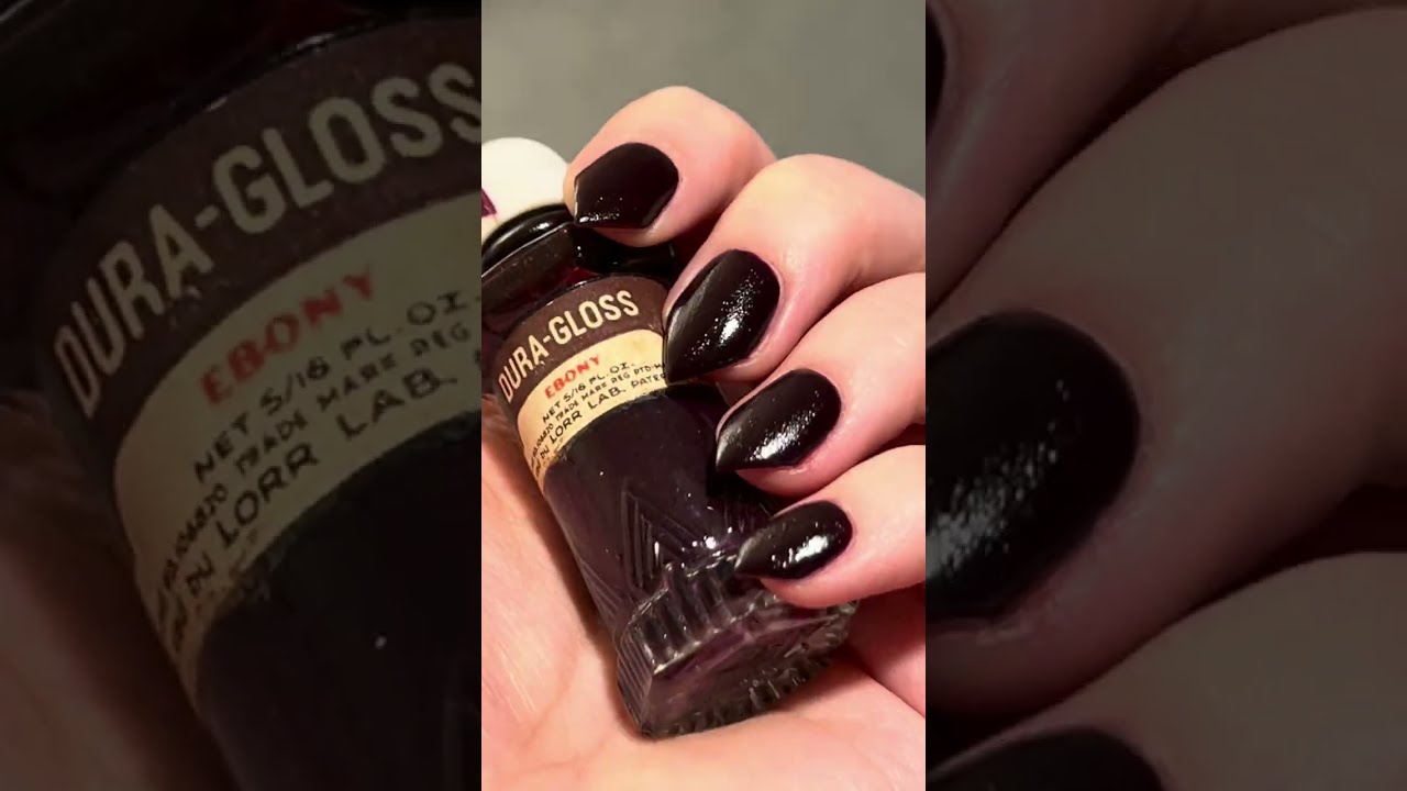 Revival: 1940s Dura-Gloss Nail Polish in Ebony