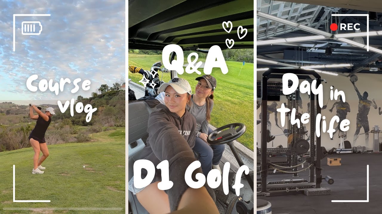 D1 Golfer Day in the Life + Course Vlog & Q&A