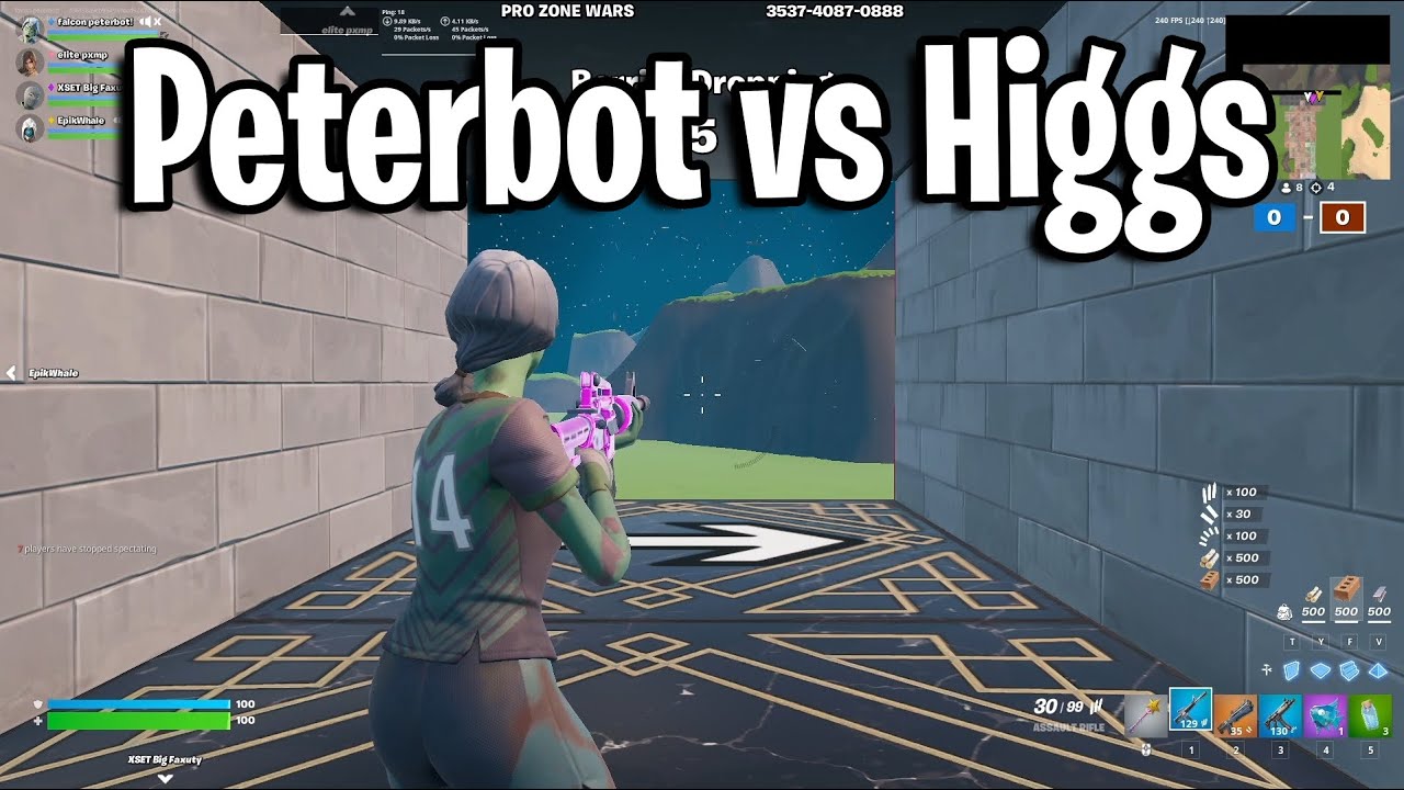 Peterbot vs Higgs in Zone Wars