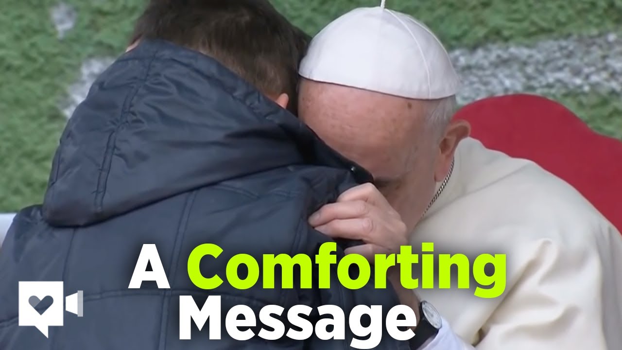 Pope gives sweet answer to heartsick boy who lost his papa