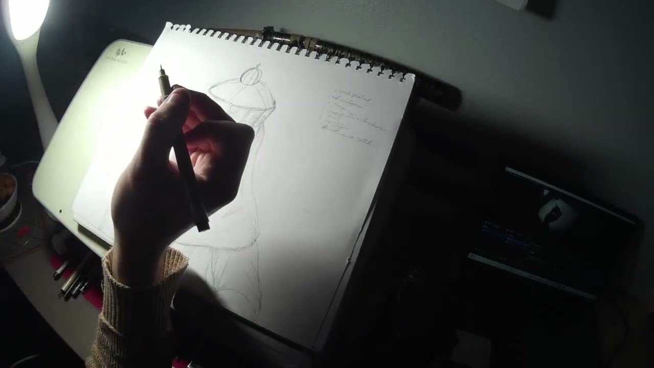 Drawing on paper