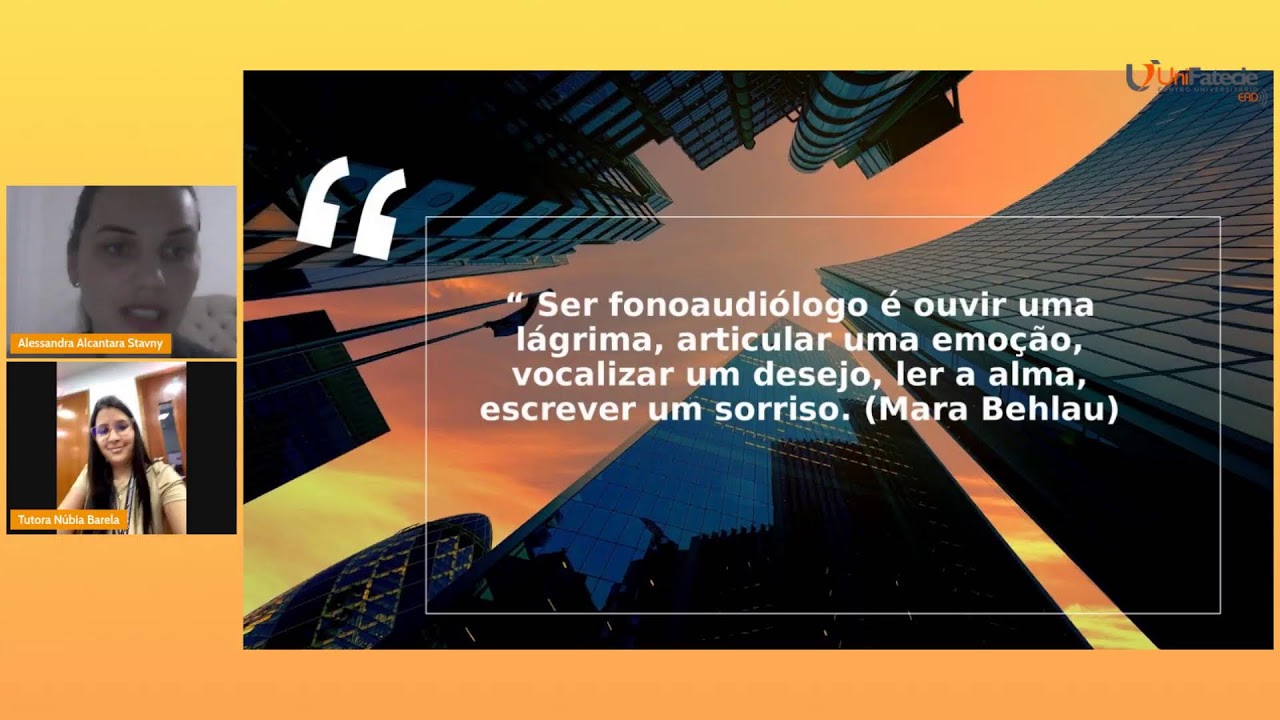Aula Inaugural - Fonoaudiologia