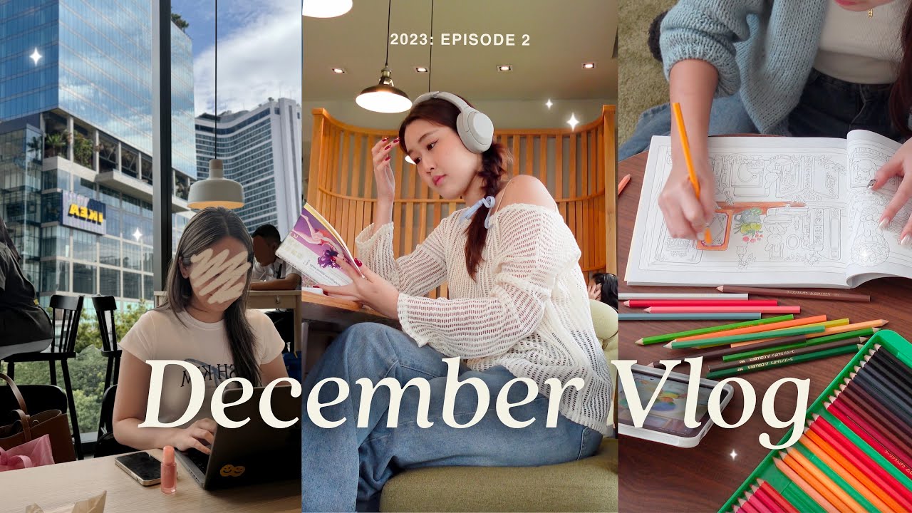 December Vlog⛄️ ทำทุกอย่างที่ไม่ใช่งาน, ซื้อขนม+ไป Emsphere, ลองระบายสี, Unbox ของ | Peanut Butter