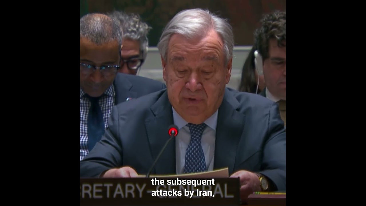 #Middle East: #UN Secretary-General addresses the UN Security Council at an emergency meeting