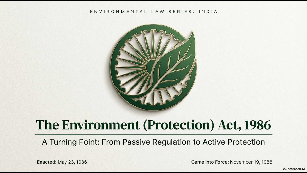 पर्यावरण संरक्षण अधिनियम, 1986 || The Environment (Protection) Act 1986