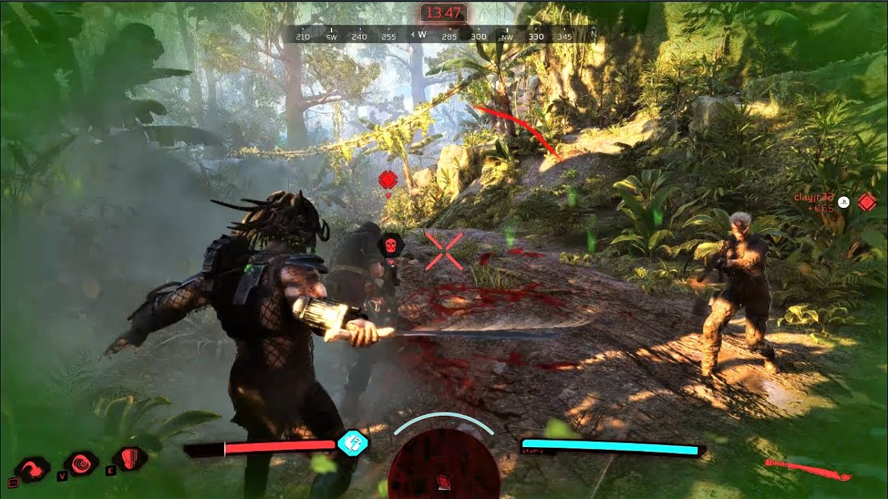 Predator: Hunting Grounds ELDER SWORD OP FAST WIN Jungle Hunter '87 Predator Skin 1080p 60FPS #34