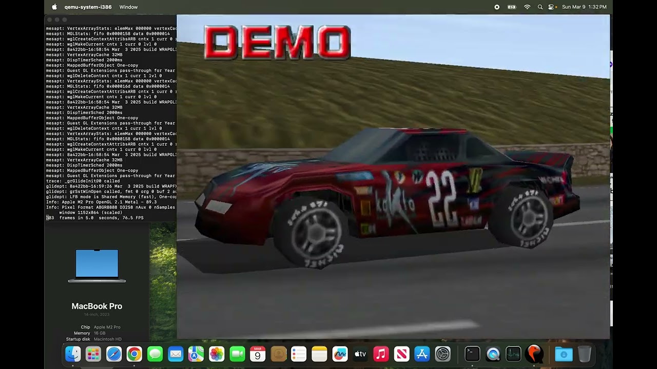 QEMU The Ultim@te Race Pro (1998) (3Dfx) (EAX) -- From Install to Play in 15 Mins