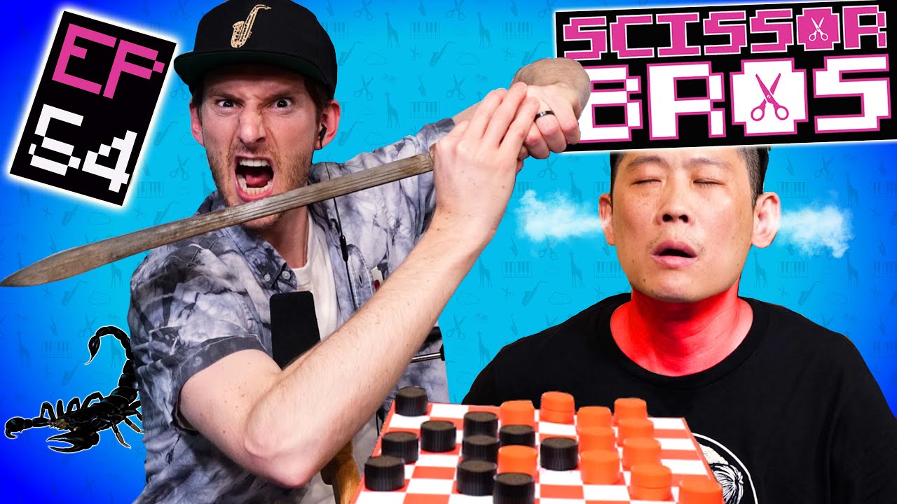 Roasting Steve's Hair & Scorpion Checkers| Scissor Bros w/ Jeremiah Watkins & Steebee Weebee | Ep 54