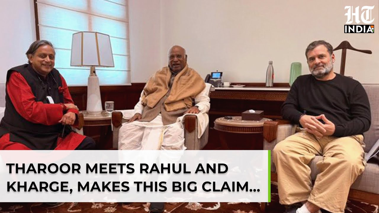 Tharoor Meets Rahul Gandhi & Kharge Amid Reports Of Rift, Says This On Ties With Congress Leadership