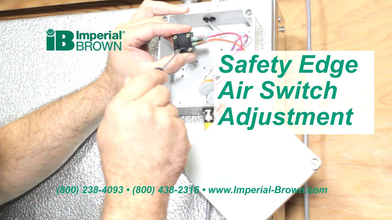 How To Adjust A Sliding Door Safety Edge Air Switch