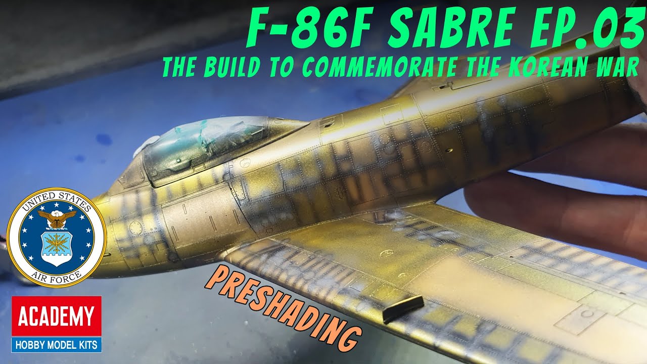 1/48 ACADEMY F-86F SABRE EP.03/프리쉐이딩