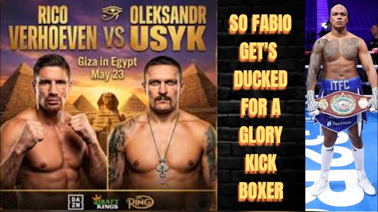 Usyk ducks Fabio for kickboxer Rico Verhoeven, another garbage 🗑 fight that boxing doesn't need...
