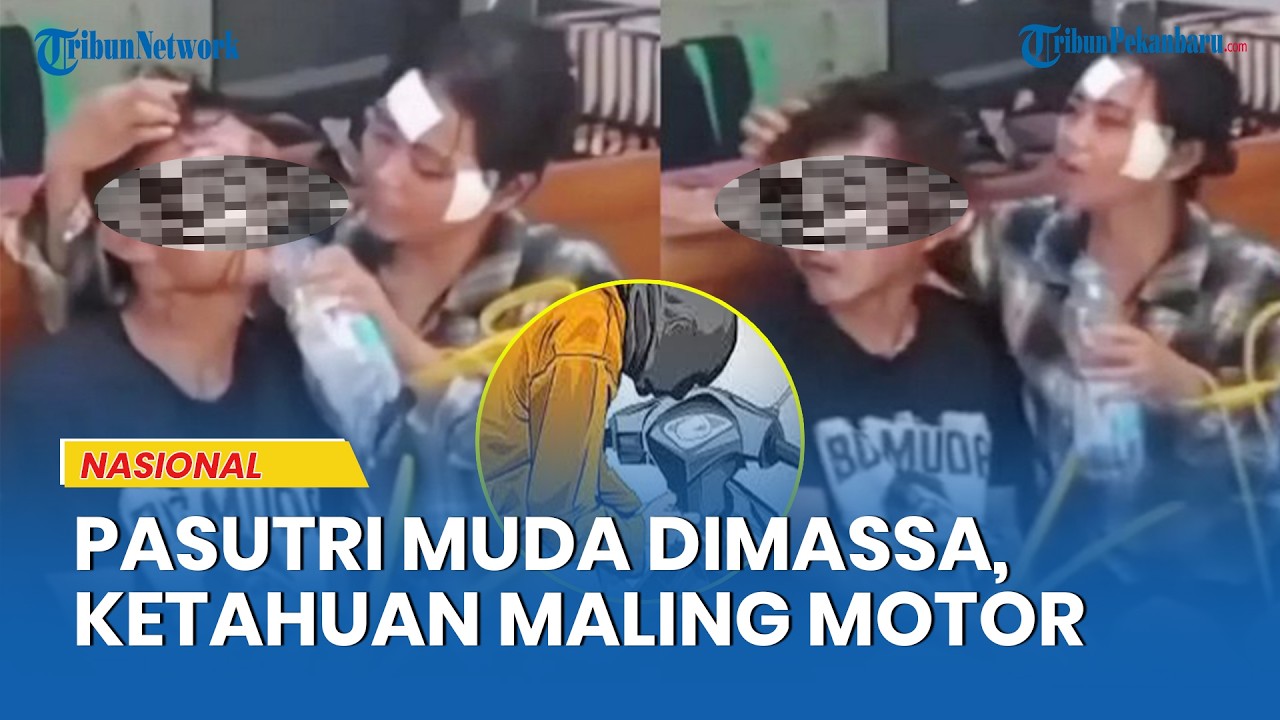 Pasangan Suami Istri Nekat Maling Sepeda Motor, Ketahuan Warga Berujung Dimassa