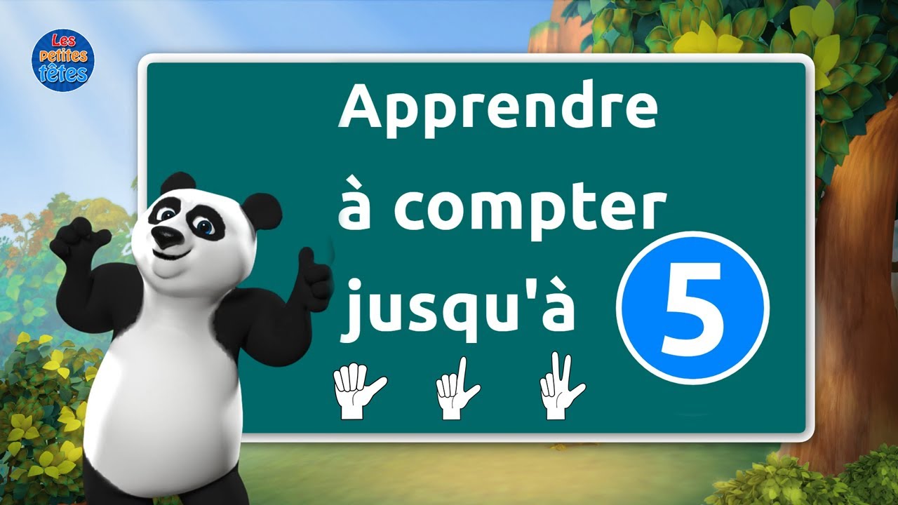 Apprendre &agrave; compter jusqu'&agrave; 5 en fran&ccedil;ais - Maternelle (Learn French)