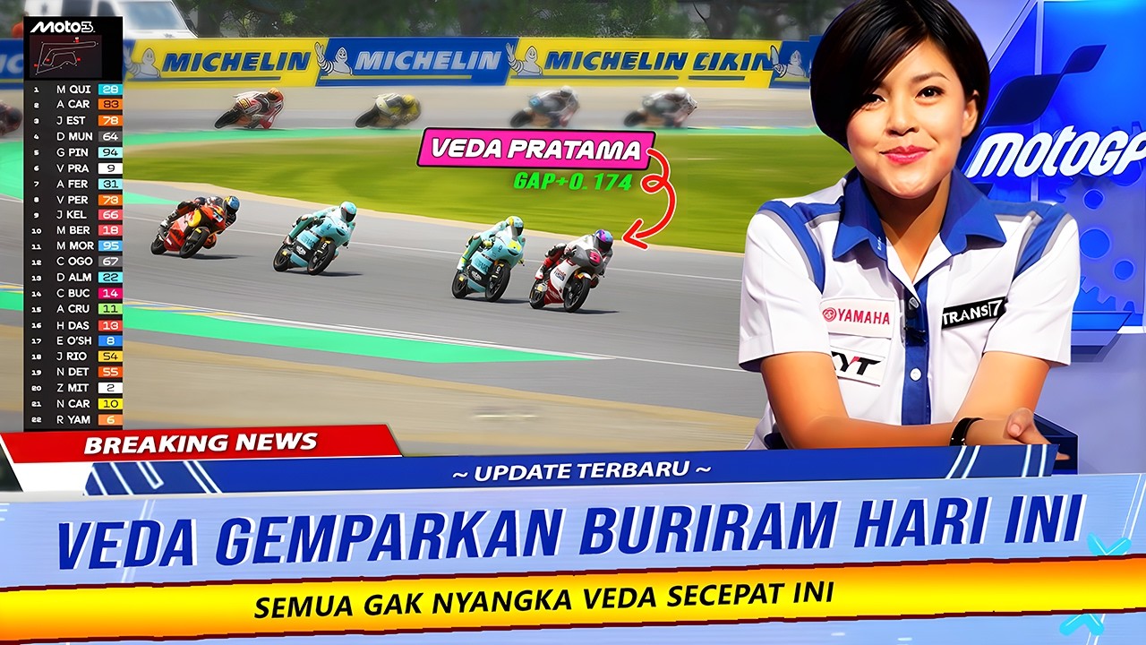 CETAK SEJARAH DI BURIRAM! VEDA JADI YANG TERCEPAT DI TES MOTO3 THAILAND UNGGULI RIDER SPANYOL