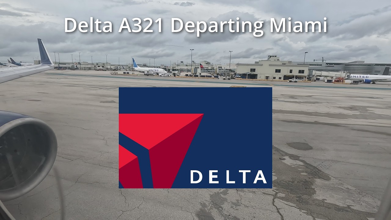 Delta A321 Departing Miami (MIA)
