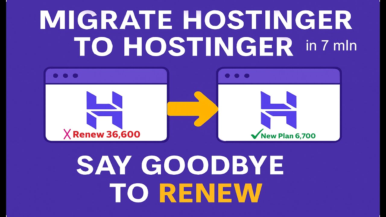 Hostinger to Hostinger website transfer | Save money in Hosting | Say Goodbye to Renew
