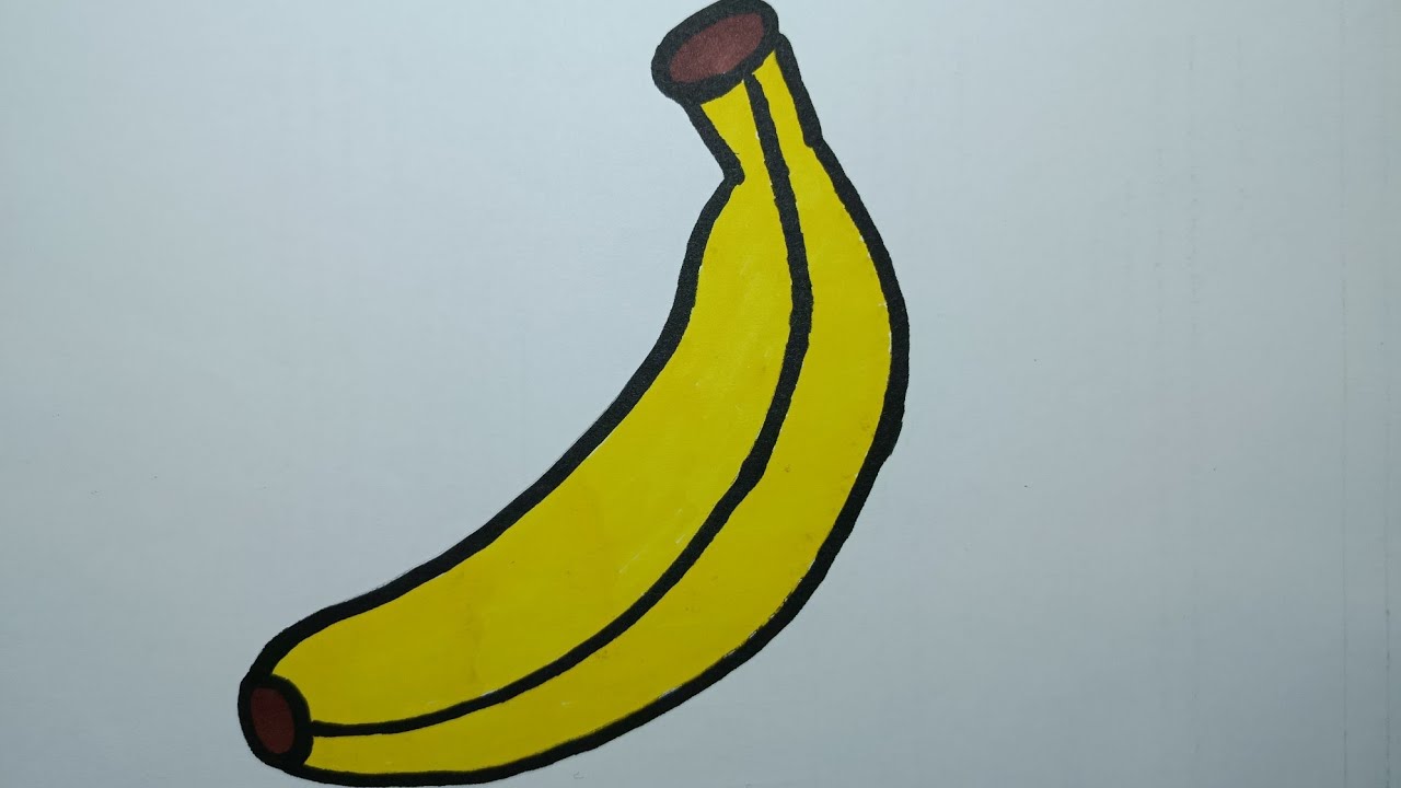 How to Draw a Banana 🍌 | Easy Step by Step Tutorial