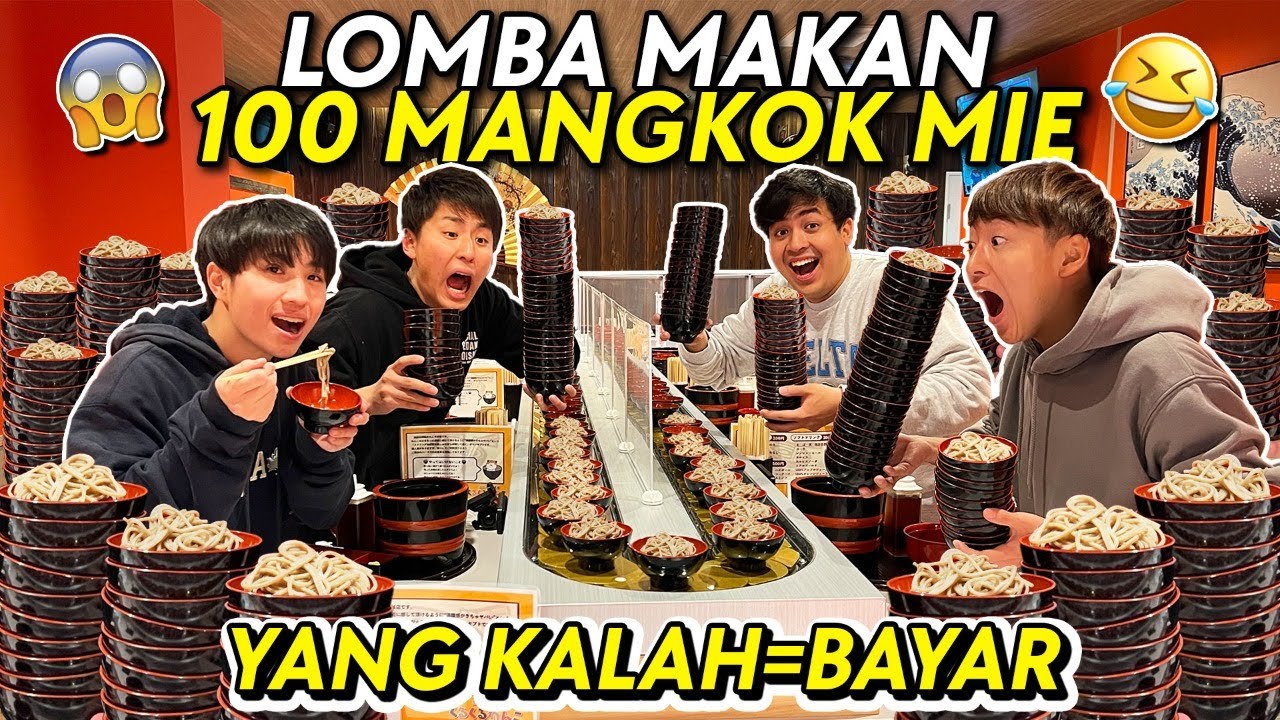 LOMBA MAKAN 100 MANGKOK MIE (WANKO SOBA) WASEDABOYS! YANG KALAH BAYAR! 😂 | BACK TO JAPAN