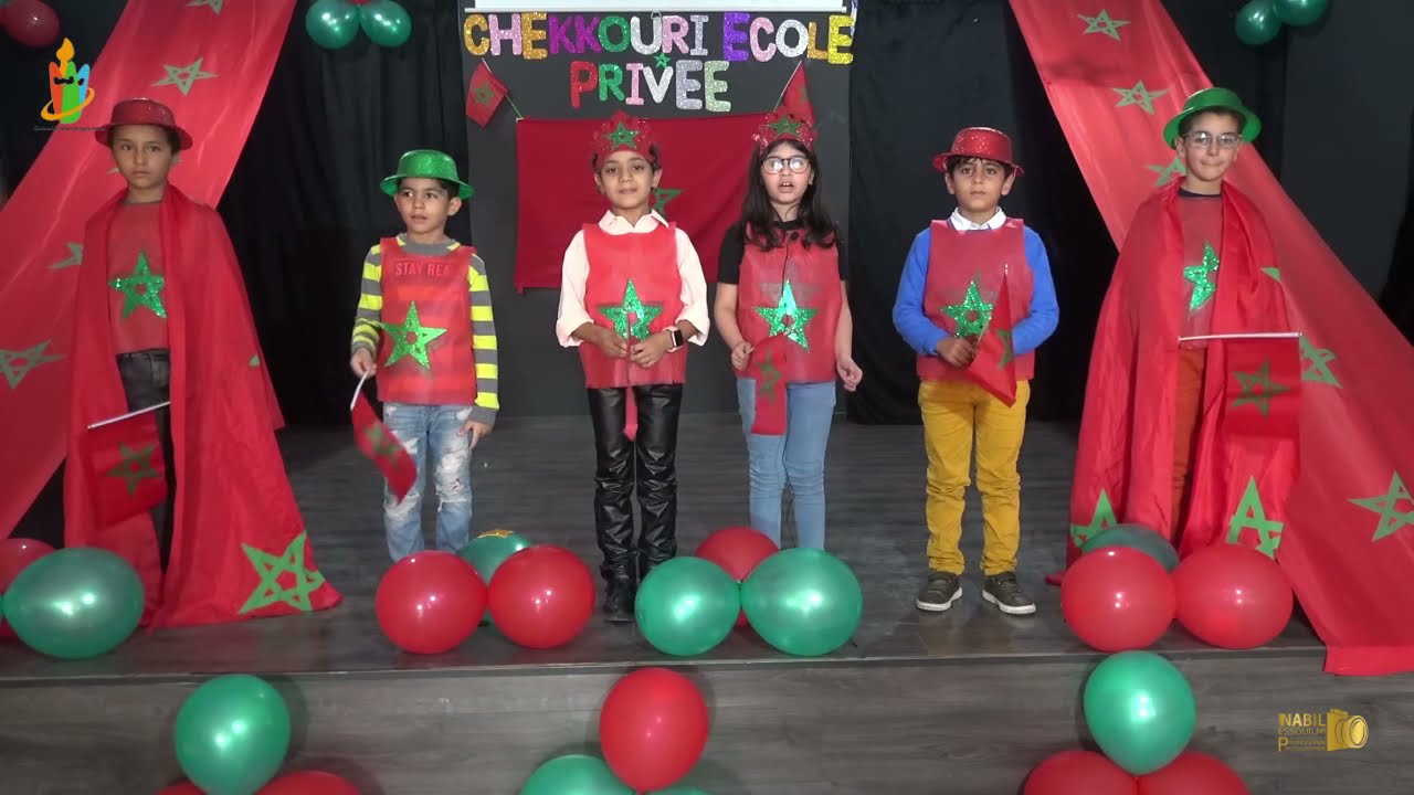 Les élèves du groupe Scolaire Chekkouri, célèbrent le 46ème anniversaire de la marche verte_partie_2