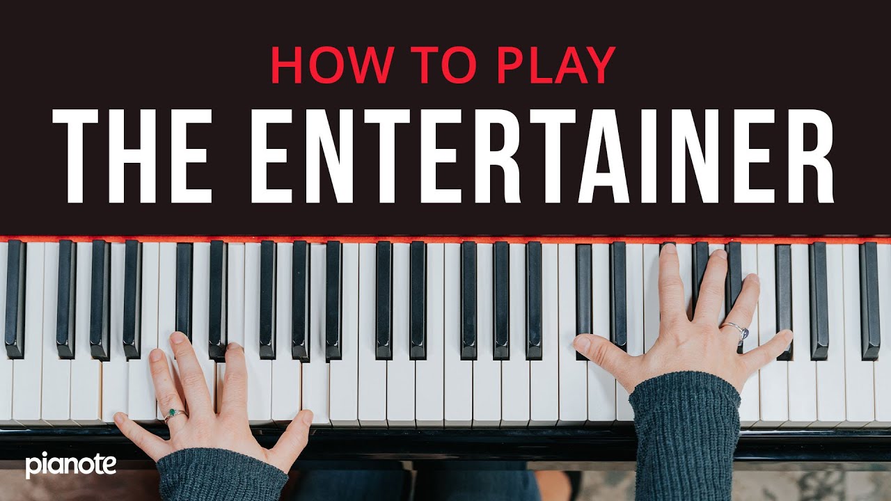 Как играть «The Entertainer» Скотта Джоплина🍦🎹 (урок игры на фортепиано для начинающих)