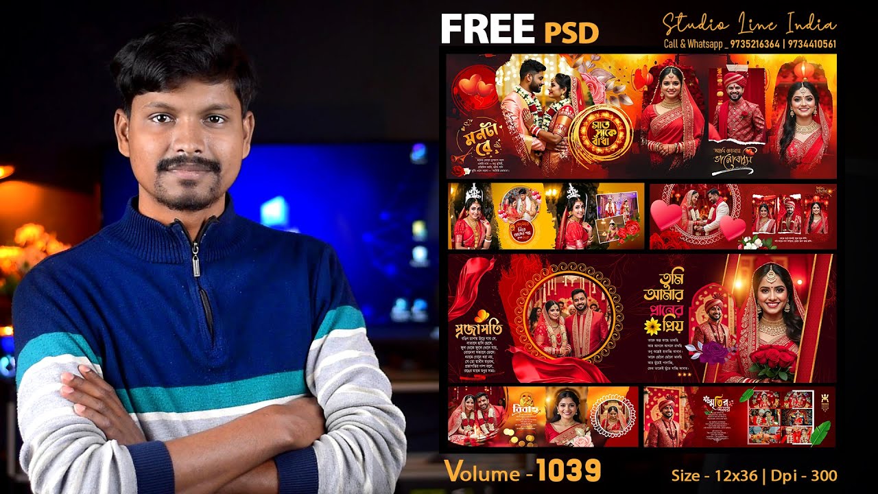 🔥 NEW 2026 PREMIUM 12x36 ALBUM PSD FILE FREE DOWNLOAD NO PASSWORD | Wedding Album Design PSD