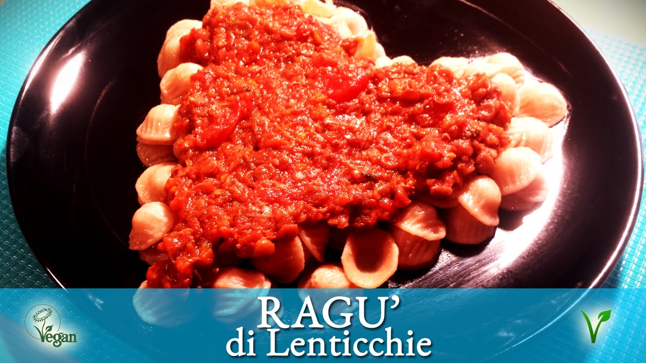 ❤ RAGU' DI LENTICCHIE ❤ ♕ RICETTA PIATTO ROSSO