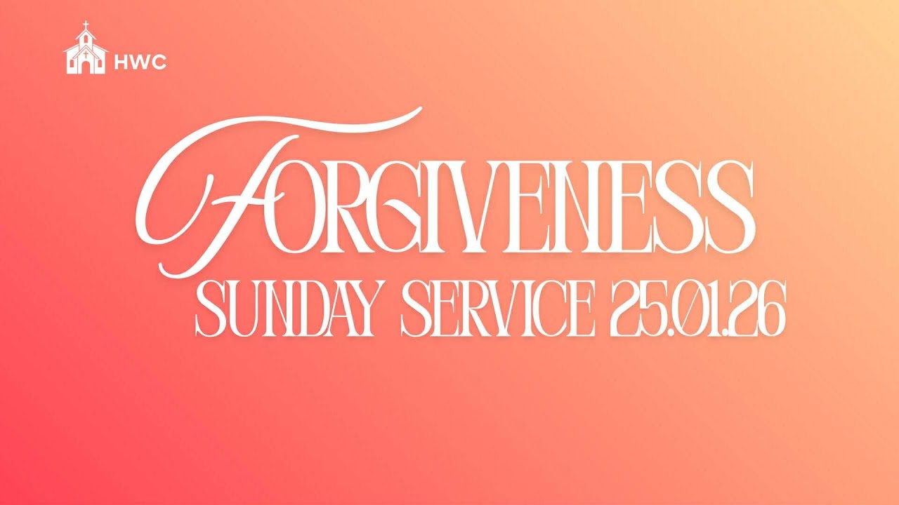 Sunday Service for 25th Jan, 2026. Sermon preached by Ps. Iuni Moors on Forgiveness