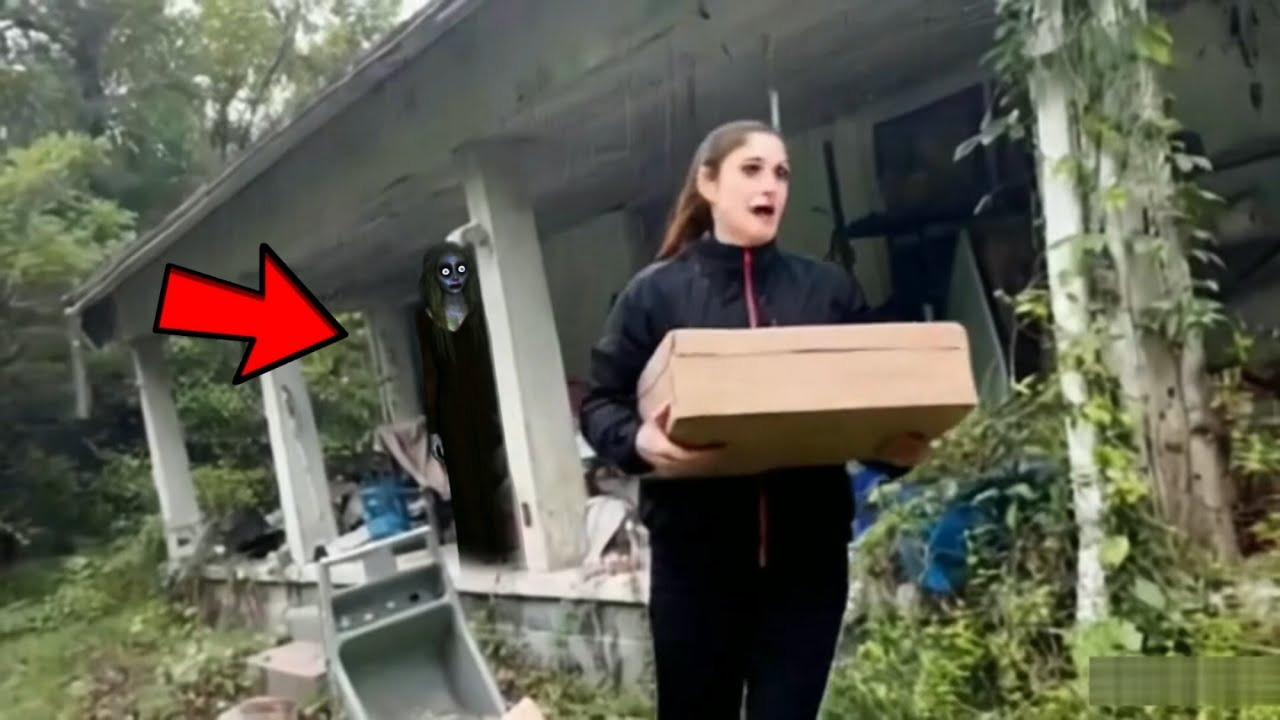OLHA QUE ASSUSTADOR O que Uma Entregadora da AMAZON VIU Nessa CASA do TERROR! Videos Assustadores