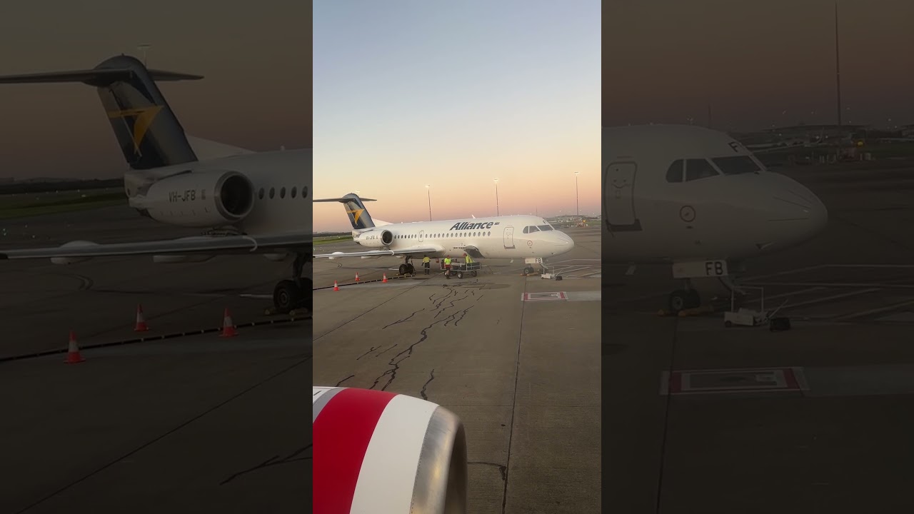Prepping a Fokker 100 for departure #airline #aviation #allianceair #f100 #fokker #planespotting