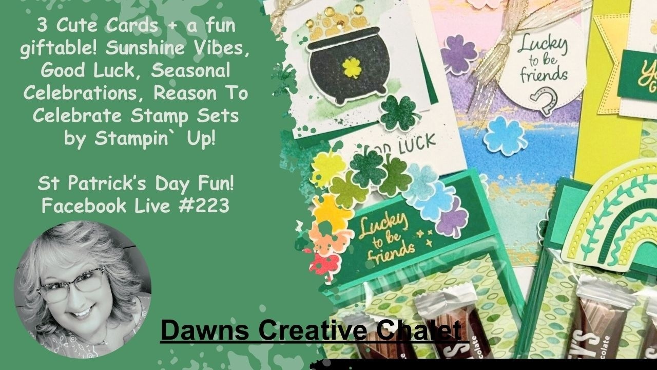 REPLAY FB Live #223 - St Patricks Day Ideas (cards & a giftie) #stampinup #crafts #papercrafts #diy