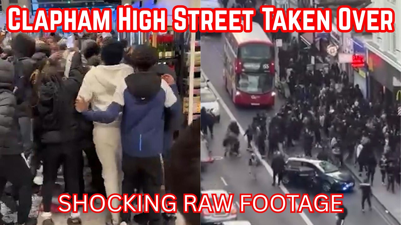 Clapham High Street Taken Over, SHOCKING RAW FOOTAGE