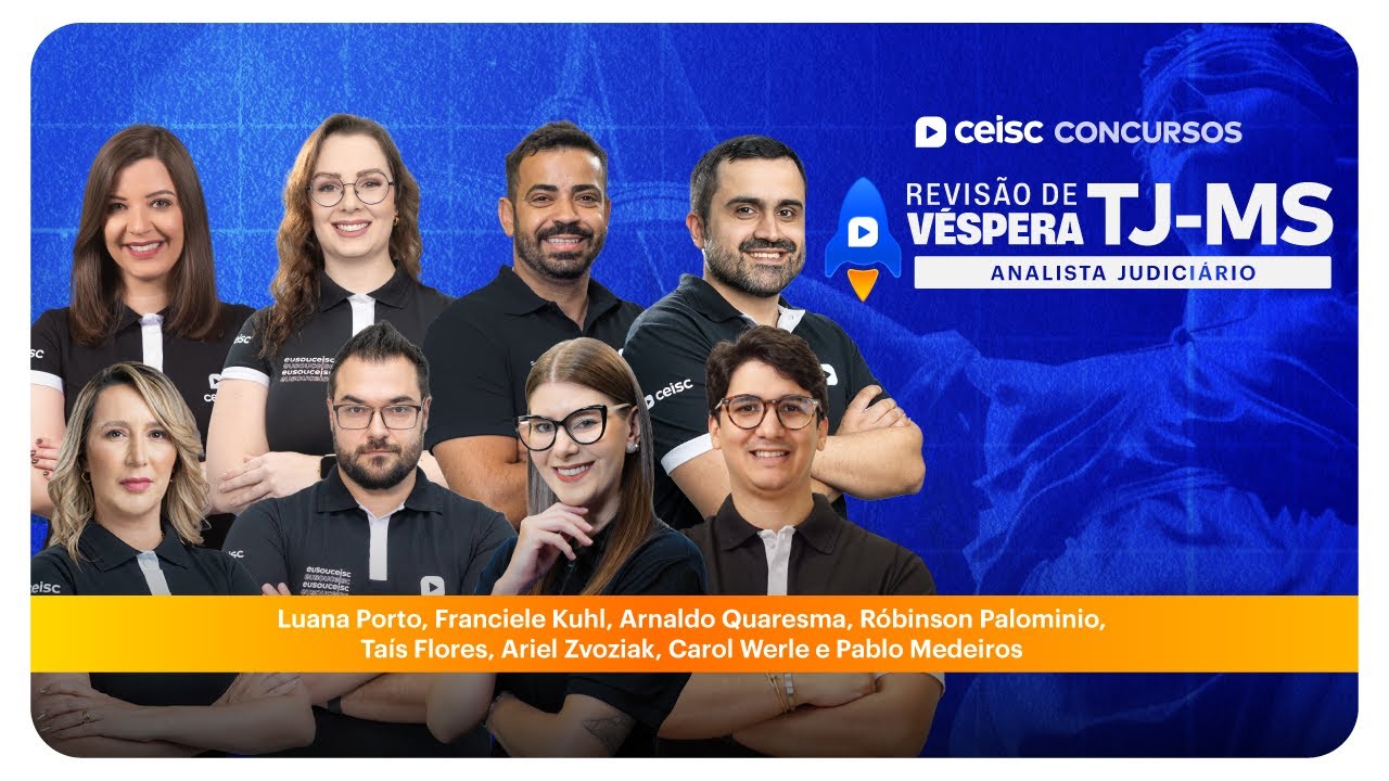 TJ-MS ANALISTA | AULÃO PRÉ-PROVA COM ESPECIALISTAS | Revisão Turbo Ceisc Concursos