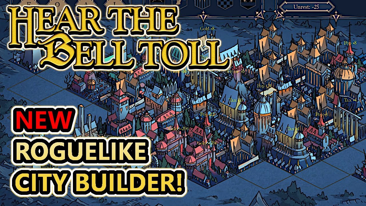 Check Out This NEW Roguelike City Builder! It's Dark and Compelling! | Hear The Bell Toll