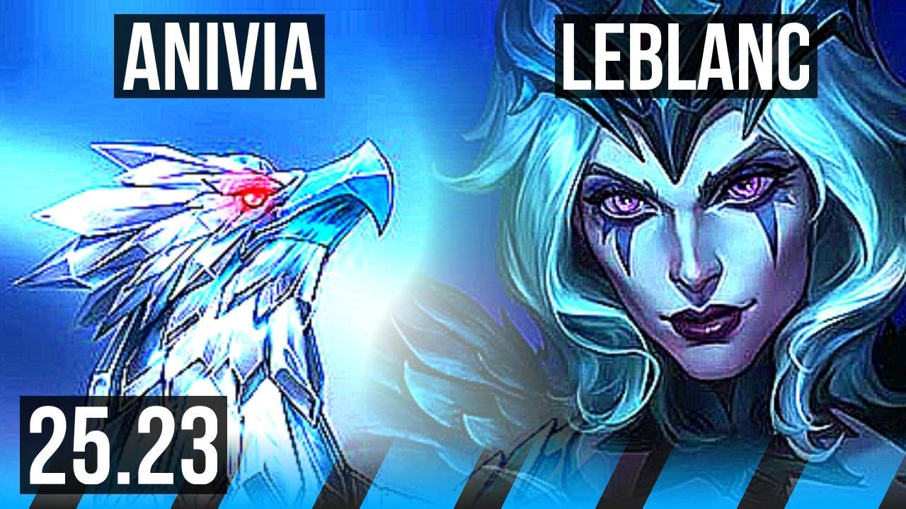 ANIVIA vs LEBLANC (MID) | 6 solo kills, Comeback, Godlike | NA Master | 25.23