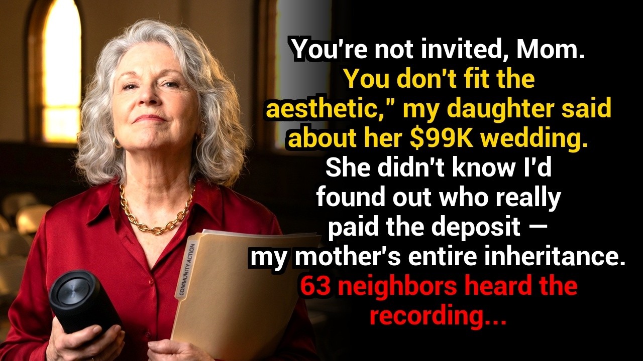 “You’re not invited, Mom,” my daughter said at the $99K wedding — but she didn’t know who paid the