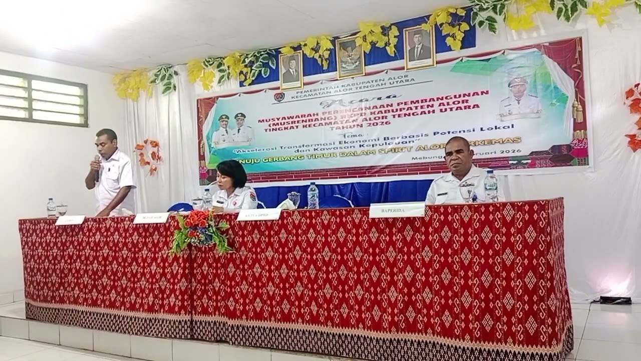 Video: Peningkatan Kualitas Infrastruktur Dan Ekonomi, Kecamatan Alor Tengah Utara Gelar Musrembang