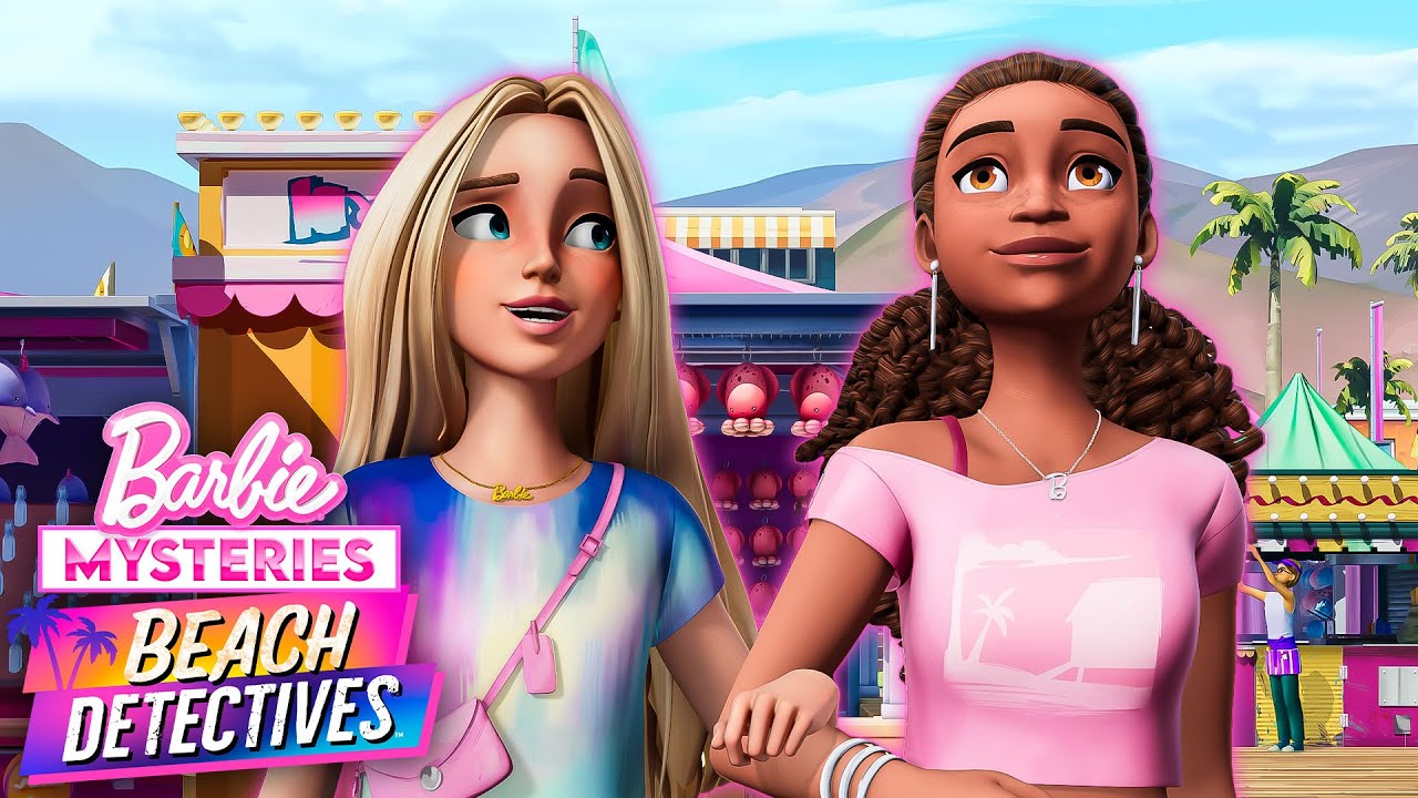 BARBIE I BARBIE SIĘ SP&Oacute;ŹNIAJĄ! I BARBIE MYSTERIES: BEACH DETECTIVES 🏖️🕵️&zwj;♀️ | NETFLIX FAMILY